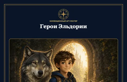 Коллекционный постер «Герои Эльдории»
